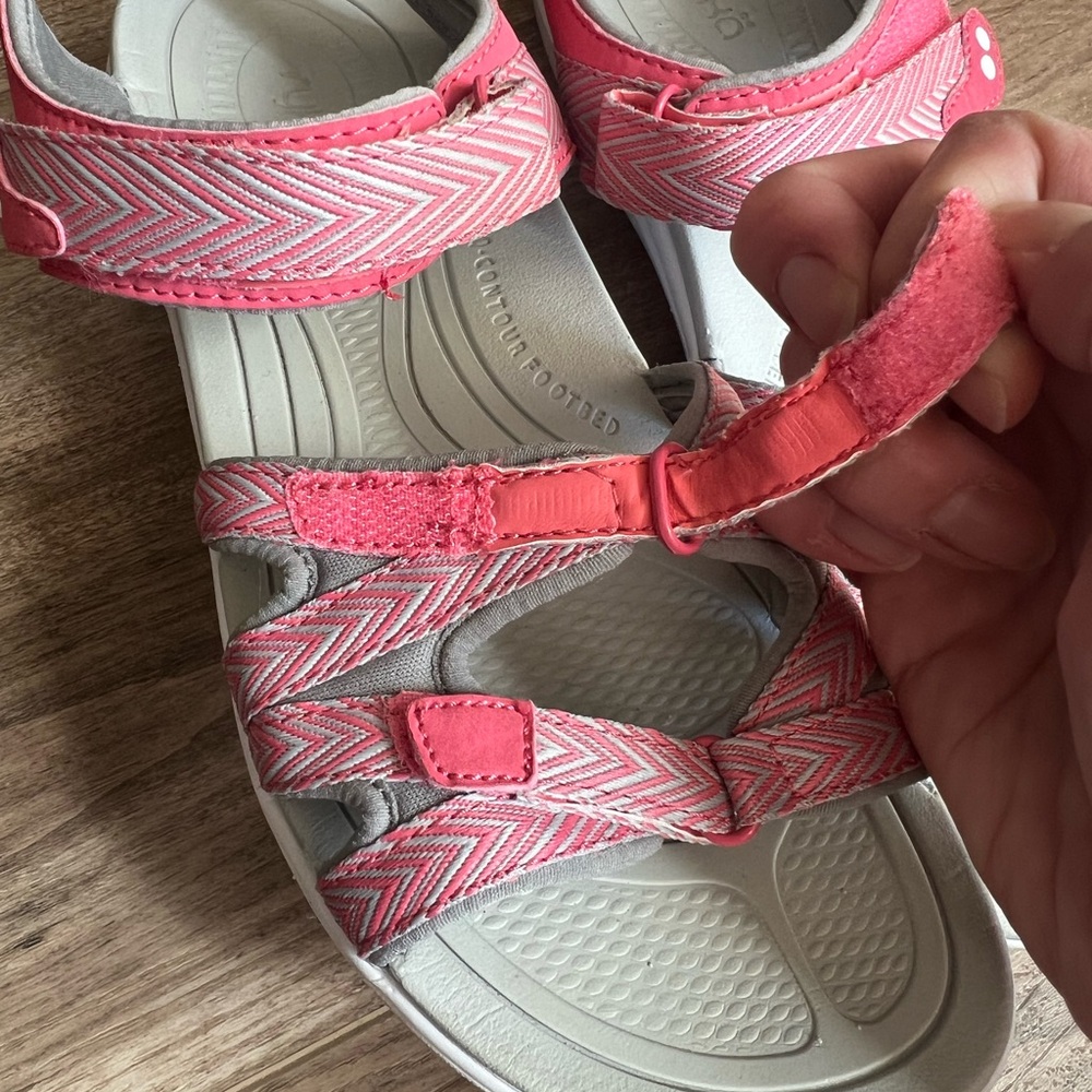 Ryka comfort adjustable Pink and Gray Strappy Sandals 8.5 - Picture 10 of 11